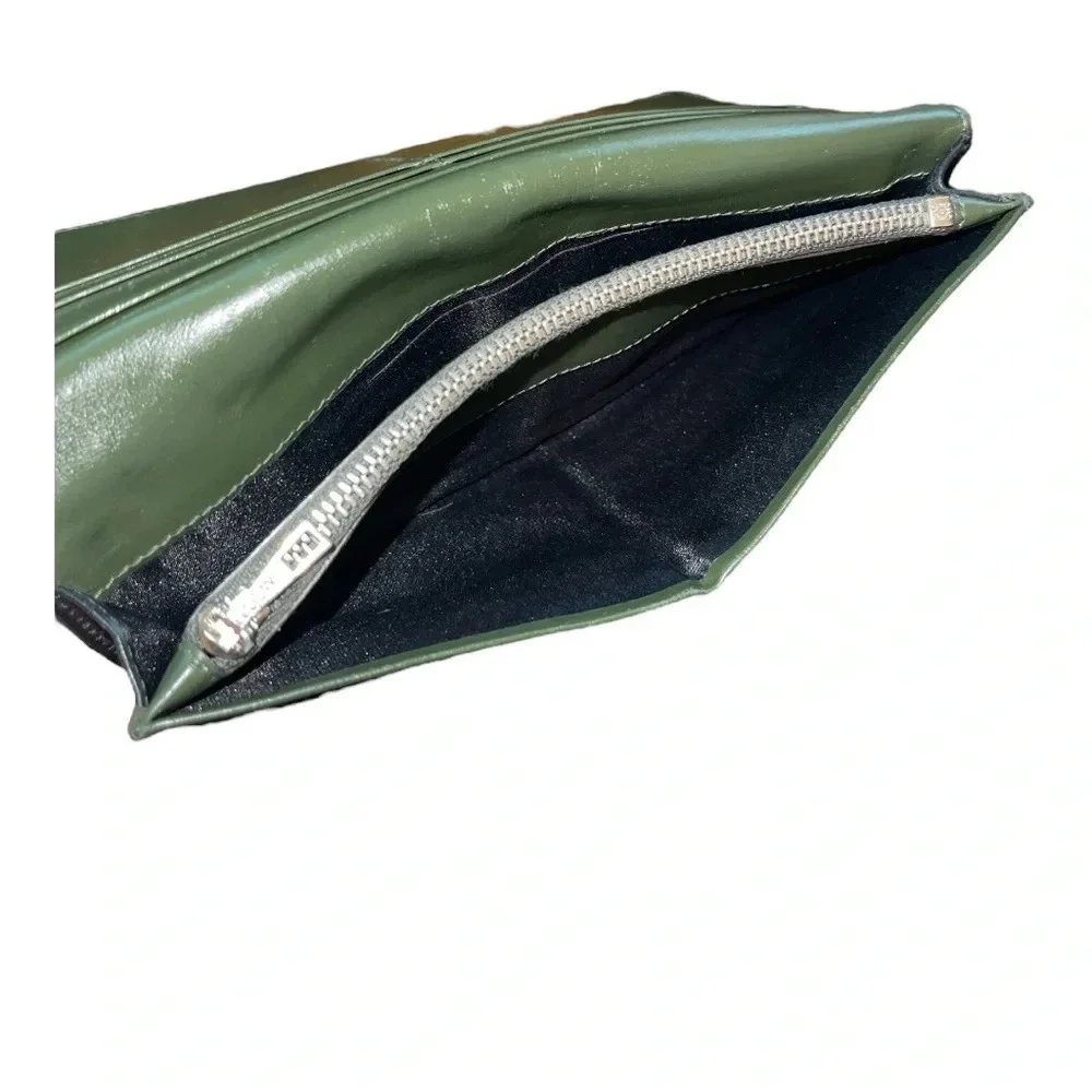 Loewe | Black & Green Calfskin Bifold Long Wallet